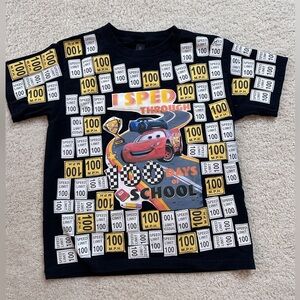 100 Days of School Cars Lightning McQueen Shirt